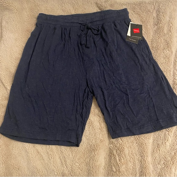 Hanes Other - Hanes Men’s Navy Blue Lounge Shorts